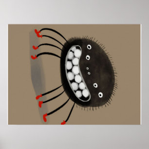 Spider Lovers Gift   Ein lächelndes Spinnenkatalys Poster