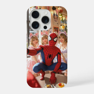 Spider-man macht ein Selfie mit süßen japanischen  iPhone 15 Pro Hülle
