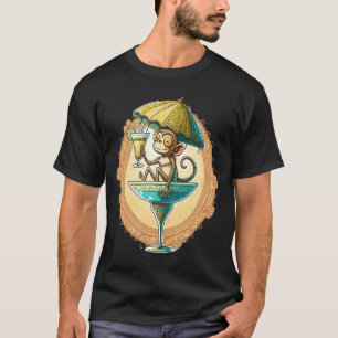 Spider Monkey Animal Spider Monkey Floating on a T-Shirt
