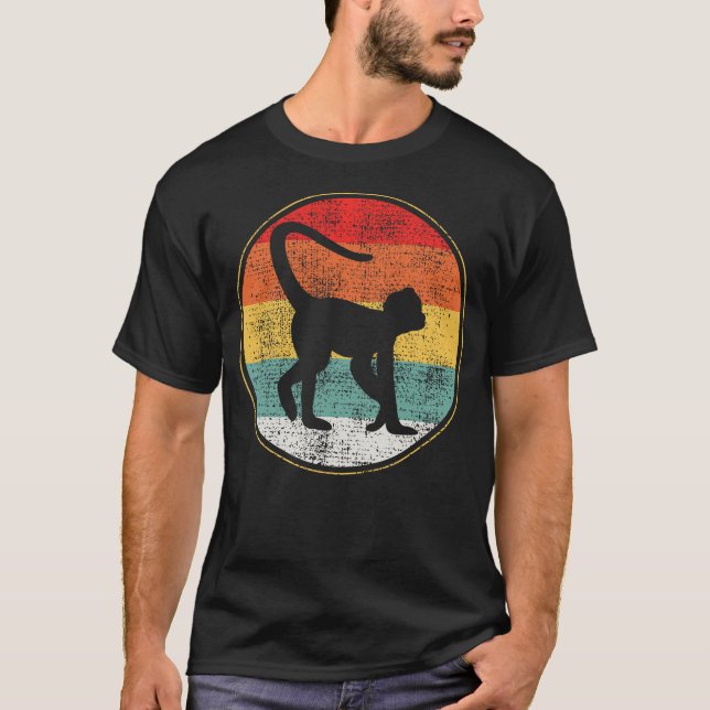 Spider Monkey Retro Vintage T-Shirt (Vorderseite)