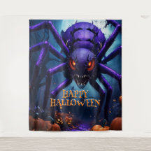 Spider Monster Halloween Background