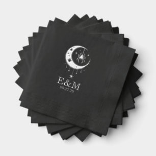 Spider Moon Wedding Servietten Mit Folie