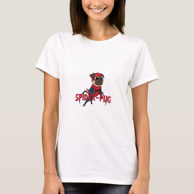 Spider-Mops T-Shirt (Vorderseite)
