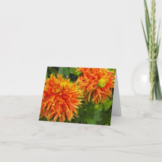 Spider Mum Note Card Karte (Vorderseite)