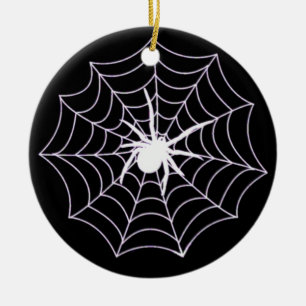 Spider on Web Keramikornament