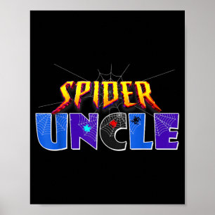 Spider Onkel Design Vatertag passende Familie Poster