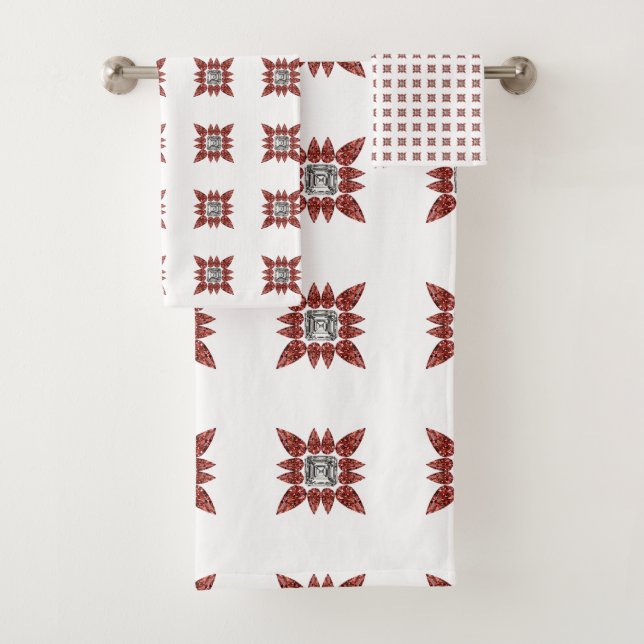 Spider Pattern Badhandtuch Set (Insitu)