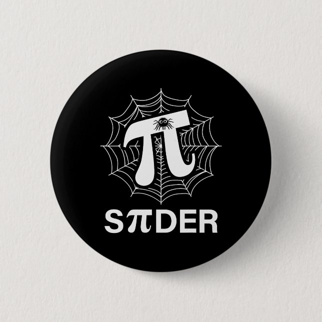 Spider Pi Spider Science Math Lehrer Funny Spider Button (Vorderseite)