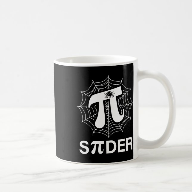 Spider Pi Spider Science Math Lehrer Funny Spider Kaffeetasse (Rechts)