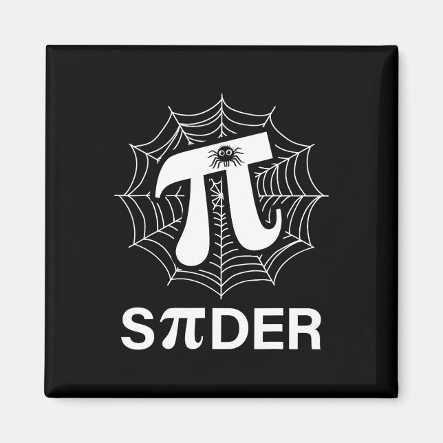 Spider Pi Spider Science Math Lehrer Funny Spider Magnet (Vorne)