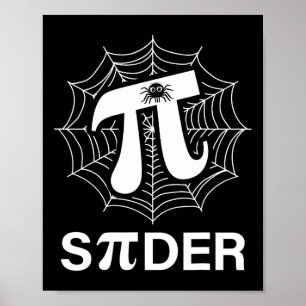 Spider Pi Spider Science Math Lehrer Funny Spider Poster