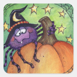 Spider Quadratischer Aufkleber