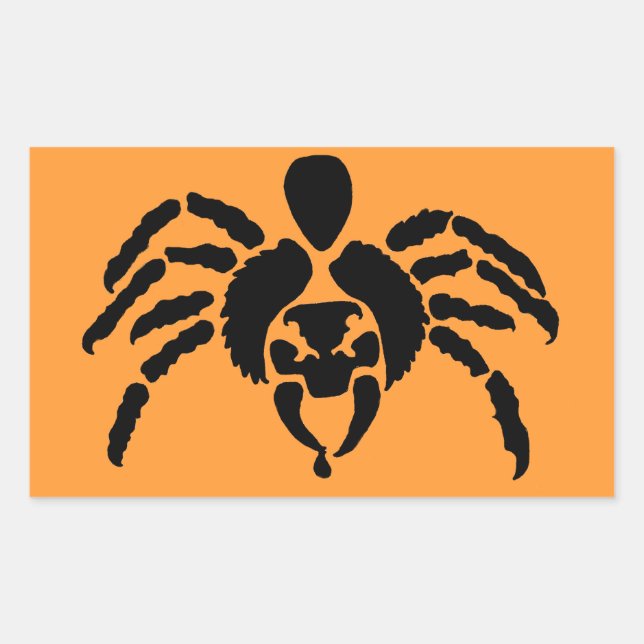 Spider Rechteckiger Aufkleber (Vorderseite)