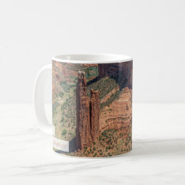 Spider Rock im Canyon de Chelly Psalm 8:9 KJV Kaffeetasse