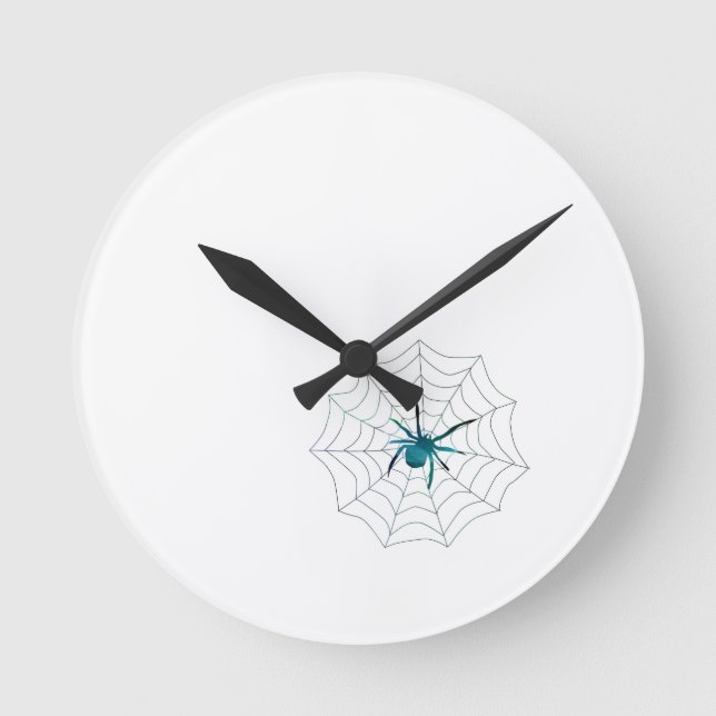 Spider Runde Wanduhr (Vorderseite)