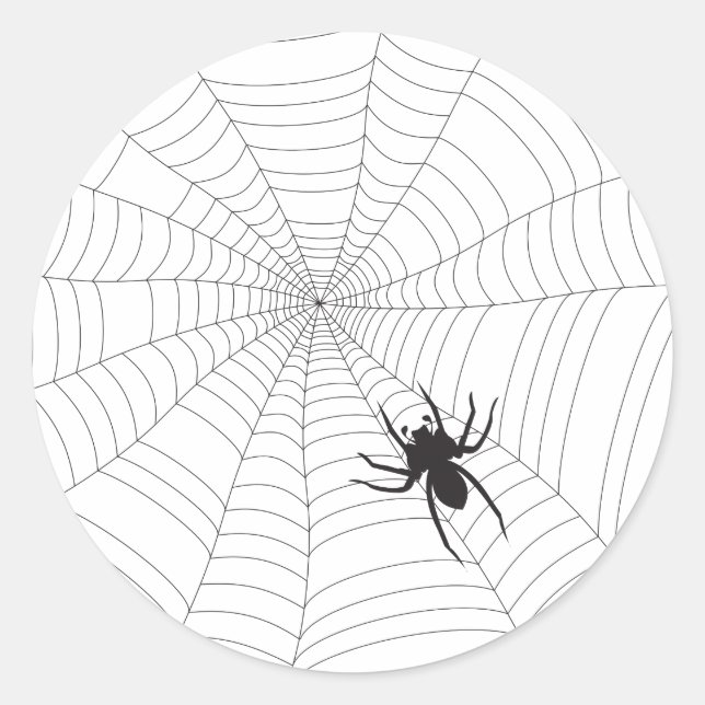Spider Runder Aufkleber (Vorderseite)