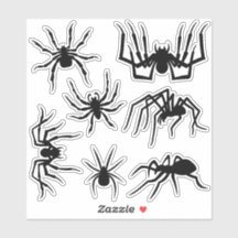 Spider-Silhouetten-Aufkleber-Set