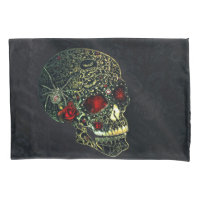 Spider Skull & Rose Glam Gothic Filigree