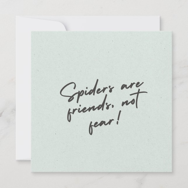 Spider Spirit - kühne, von Natur Inspiriert Design Karte (Vorderseite)