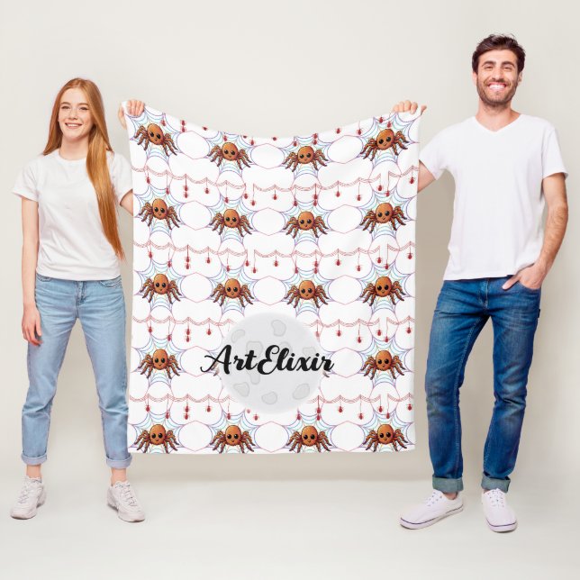 Spider Tarantula Niedlich Kawaii Muster Fleecedecke (Beispiel)