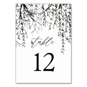 Spider & Twigs Halloween-White Tischnummer