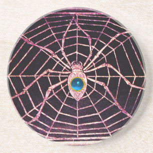 SPIDER UND WEB Blue Sapphire Black Untersetzer