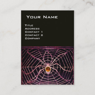 SPIDER UND WEB Orange Agate Black Visitenkarte