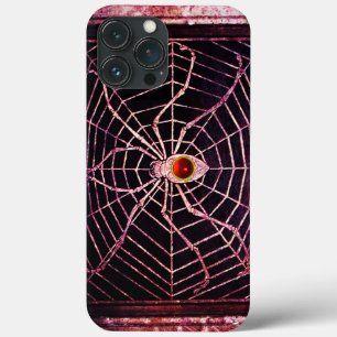 SPIDER UND WEB Red Ruby Black iPhone 13 Pro Max Hülle