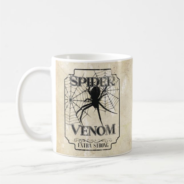 Spider Venom - Dunkelgotischer Spaß Kaffeetasse (Links)