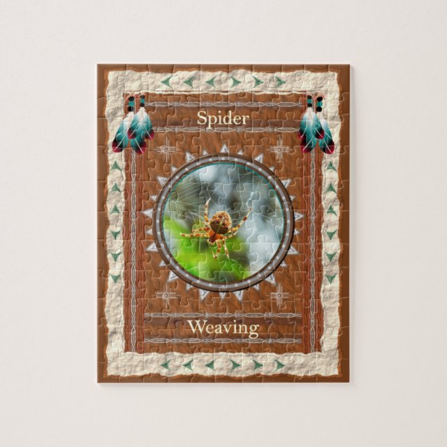 Spider - Weaving Jigsaw Puzzle w/Geschenkboxen (Vertikal)