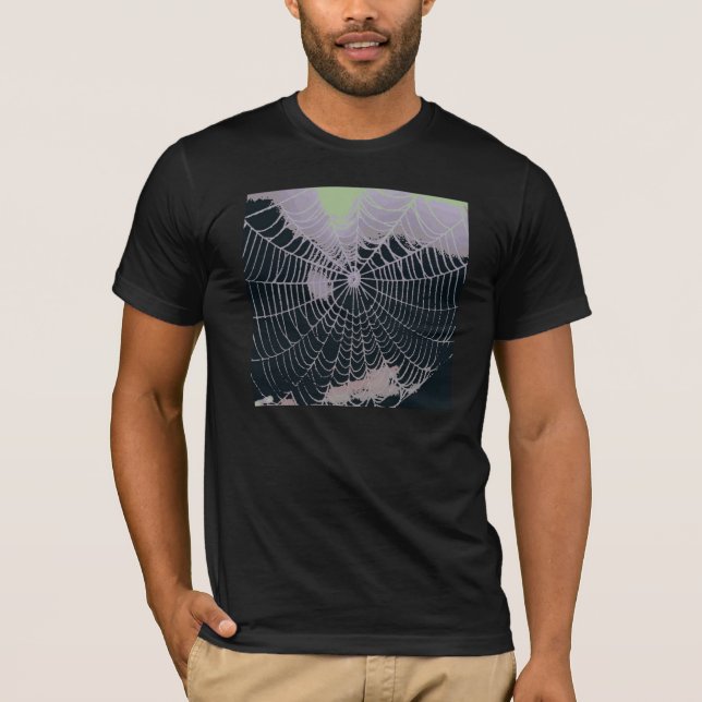 Spider Web Abstrakt T-Shirt (Vorderseite)