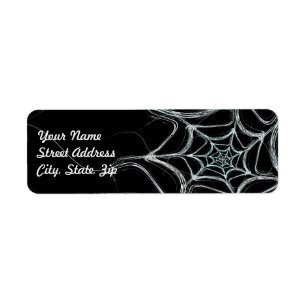 Spider Web Fract Background Rücksendeadresse Stic