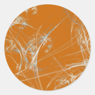 Spider Web Fraktal BackgroundRound-Aufkleber Runder Aufkleber