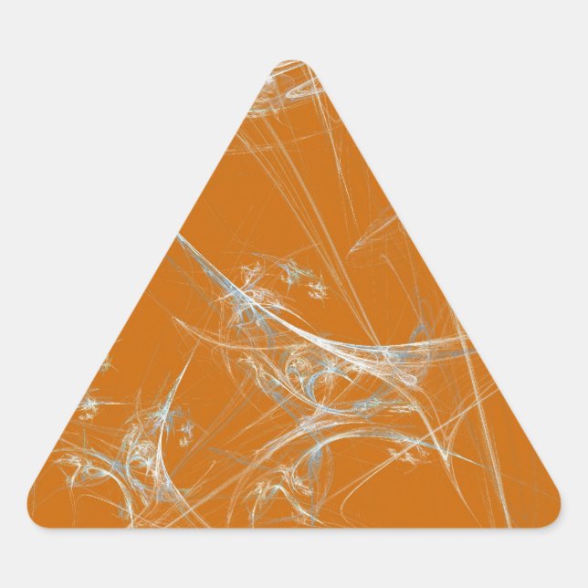 Spider Web Fraktal BackgroundTriangle Sticker (Vorderseite)
