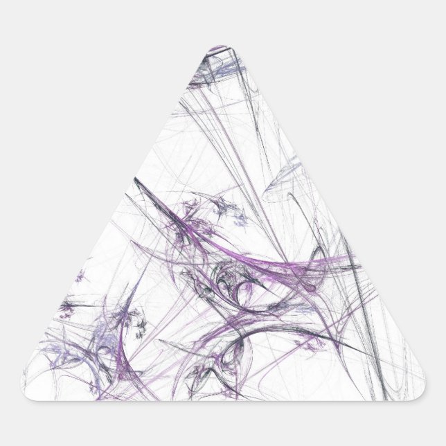 Spider Web Fraktal BackgroundTriangle Sticker (Vorderseite)