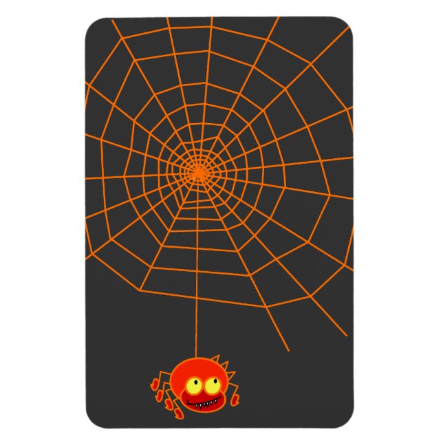 Spider Web Halloween Flexible Magnet (Vertikal)