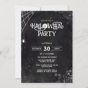 Spider Web Halloween-Party Einladung