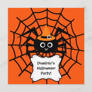 Spider Web Halloween-Party Einladung