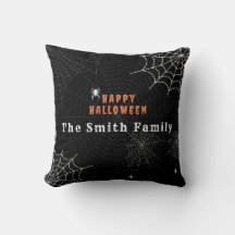 Spider Web Happy Halloween Familie Personalisiert