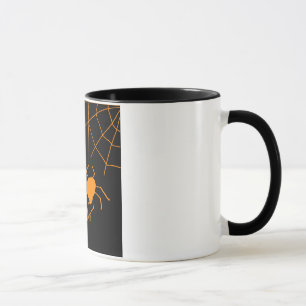 Spider Web Happy Halloween Tasse