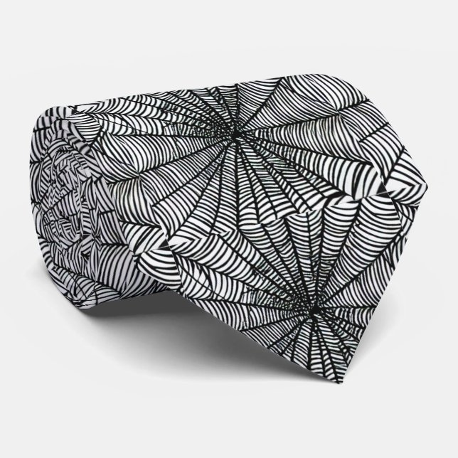 Spider Web Krawatte (Gerollt)