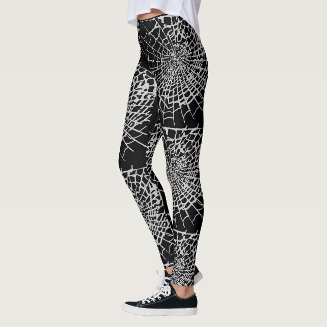 Spider Web Leggings - Gothic Halloween Cobweb (Links)