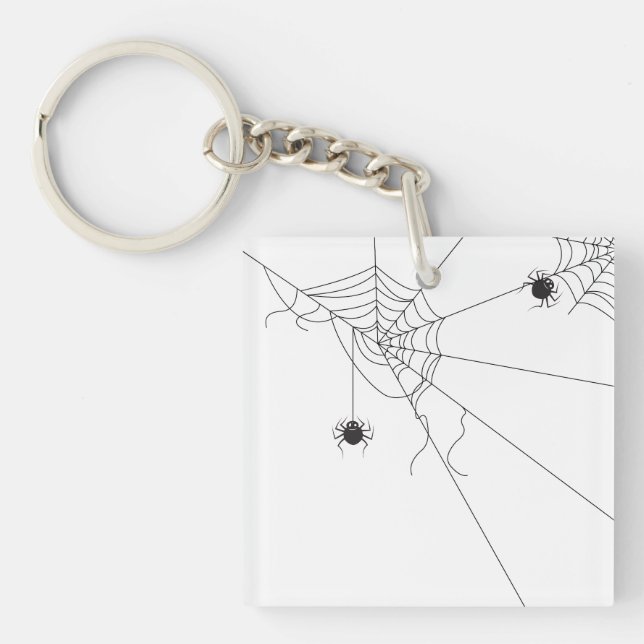 spider web net schlüsselanhänger (Vorderseite)