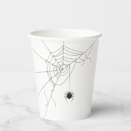 spider web pappbecher