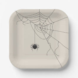 spider web pappteller