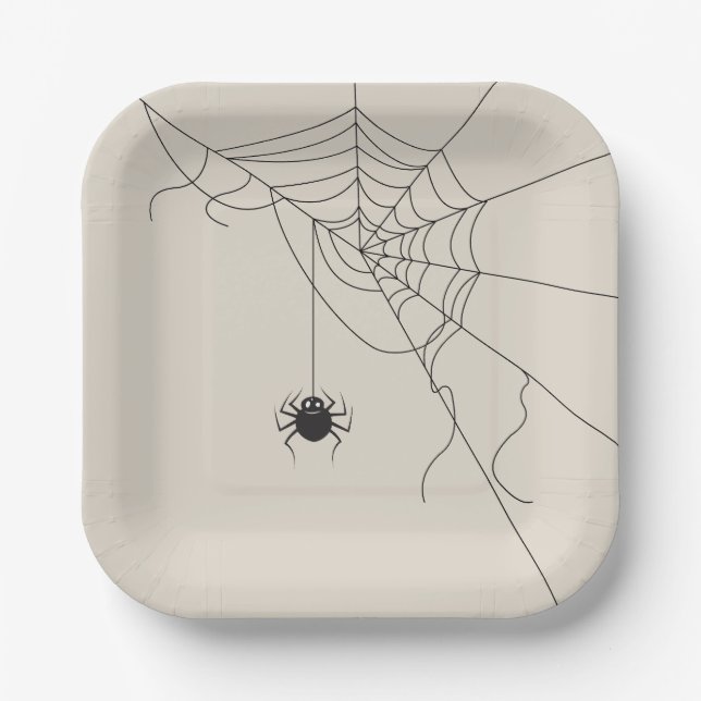 spider web pappteller (Vorderseite)