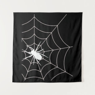Spider Web Pregnancy Ankündigung Halloween Wandteppich