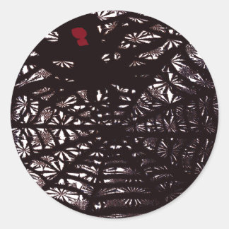 Spider Web Runder Aufkleber