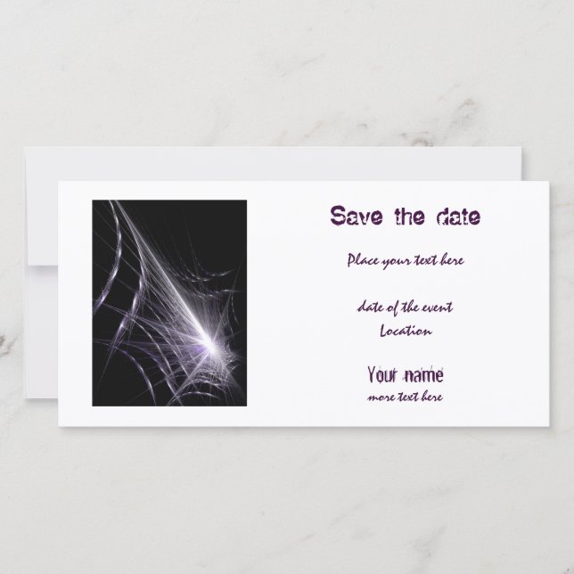 Spider Web Save The Date (Vorderseite)