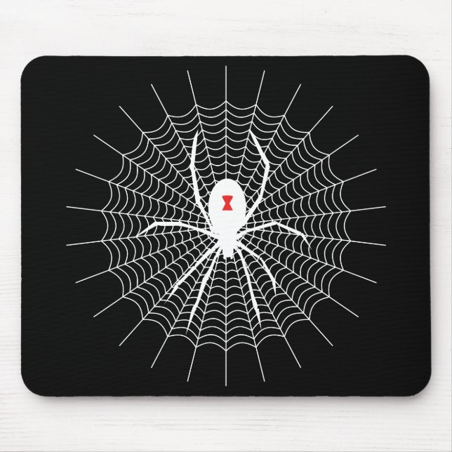Spider Web-Stil mit schwarzer Witwe Mousepad (Vorne)